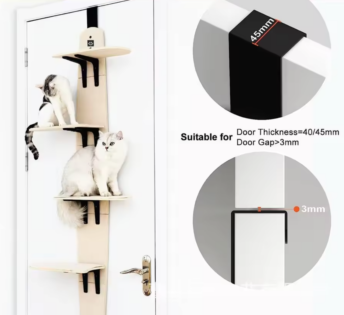 PawPeak™ Door-Mounted Cat Tree